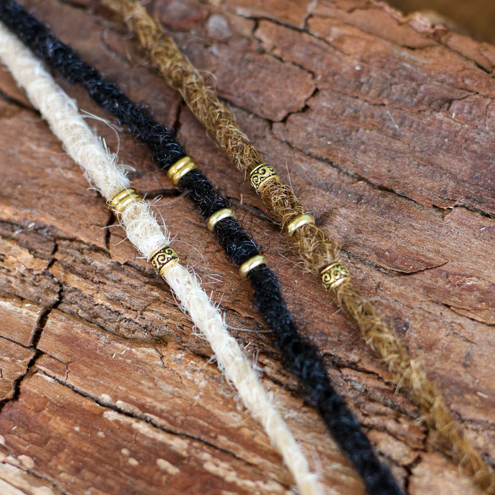 Sister Locs Gold Bead Set