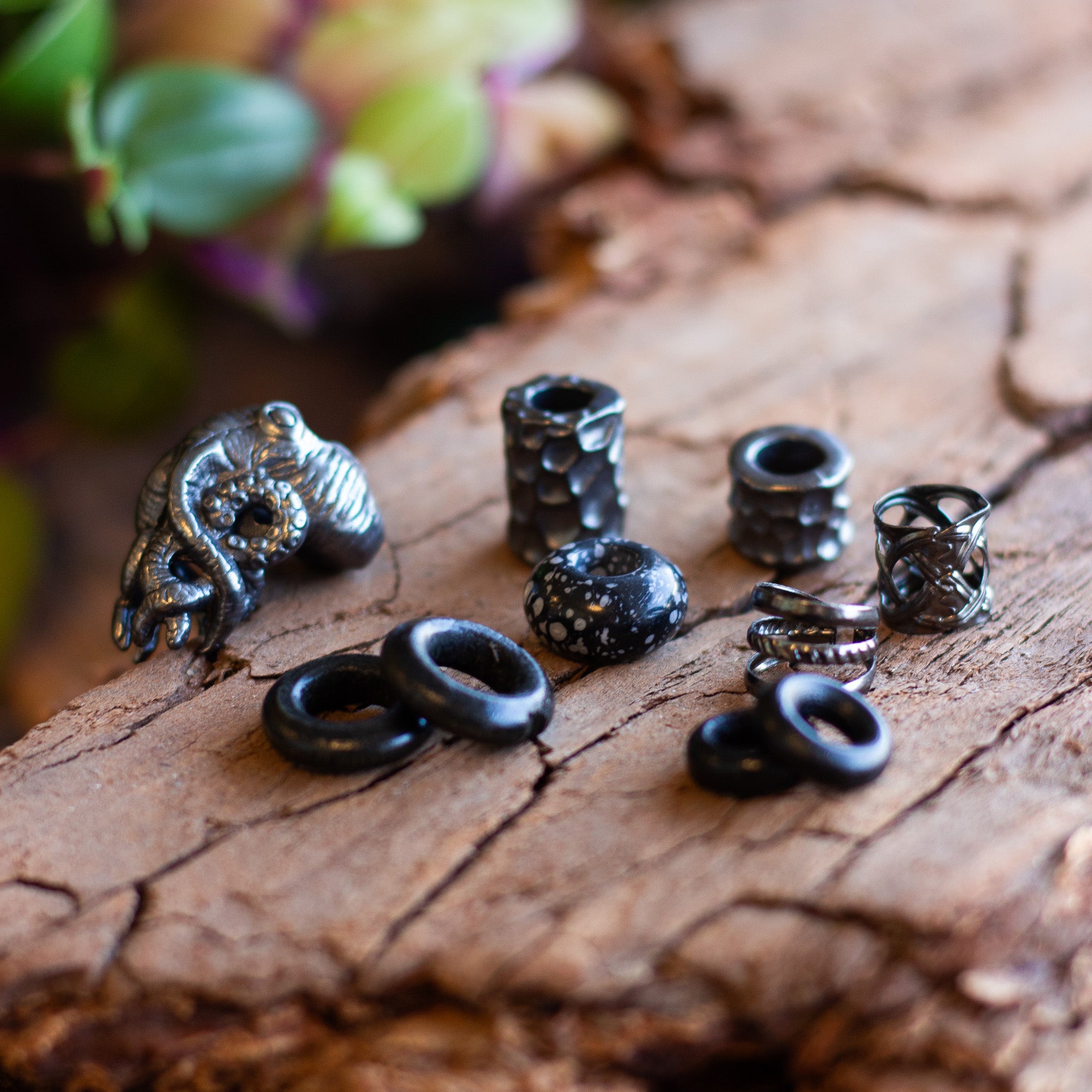 Dark Sea Dreadlock Bead Set