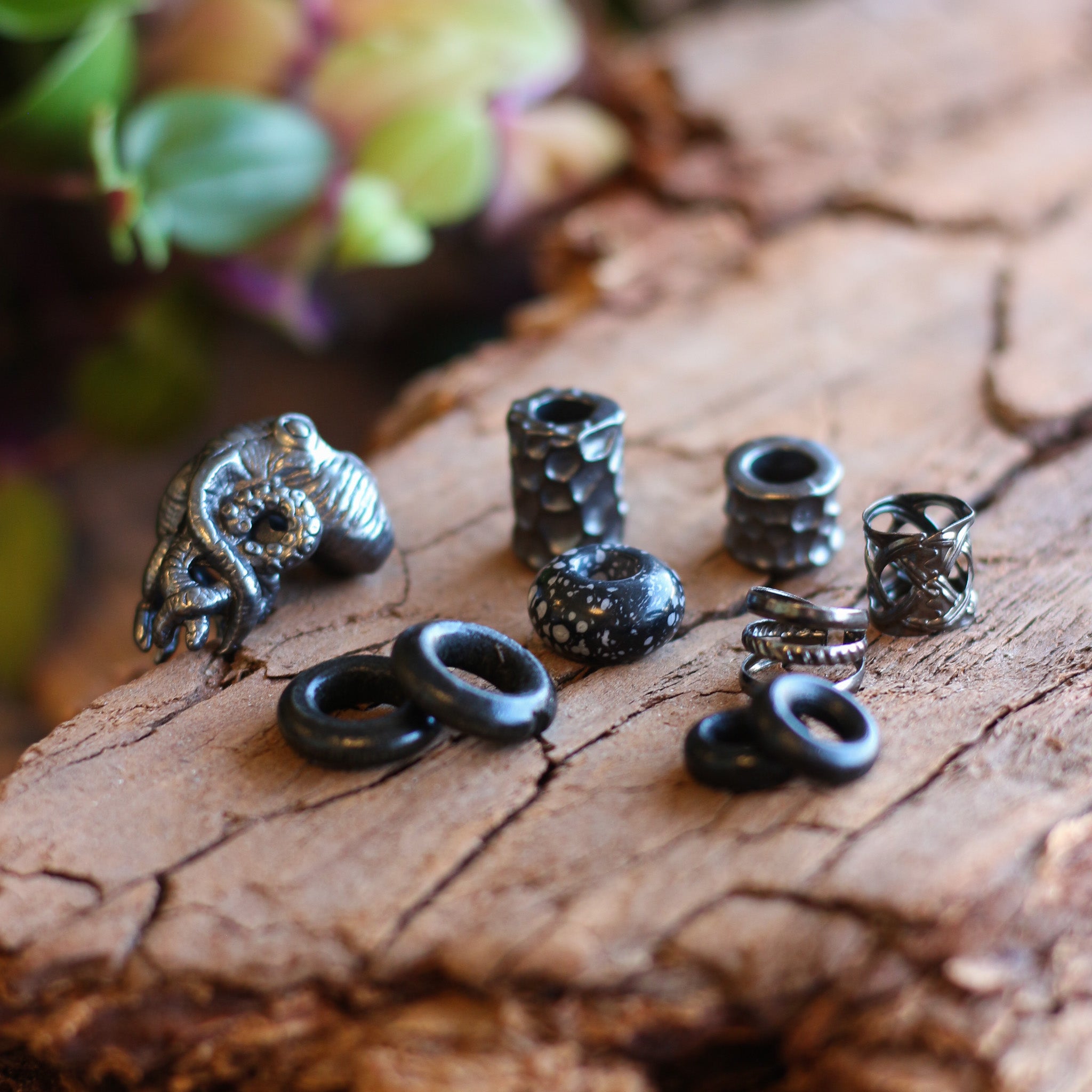 Dark Sea Dreadlock Bead Set