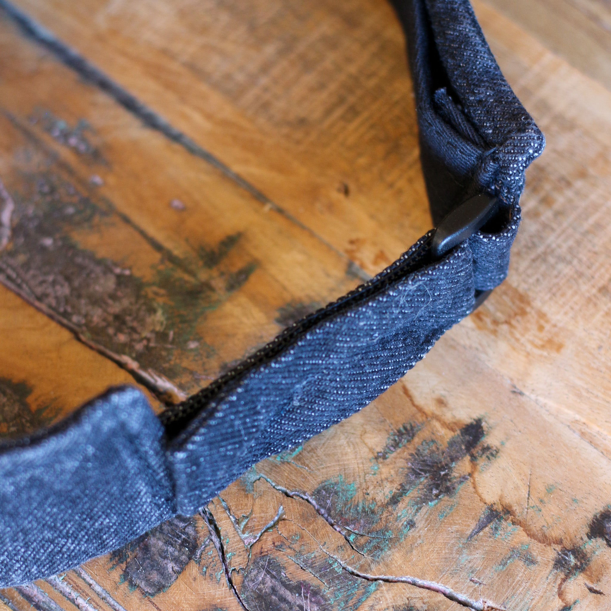 Vintage Denim Sun Visor Cap