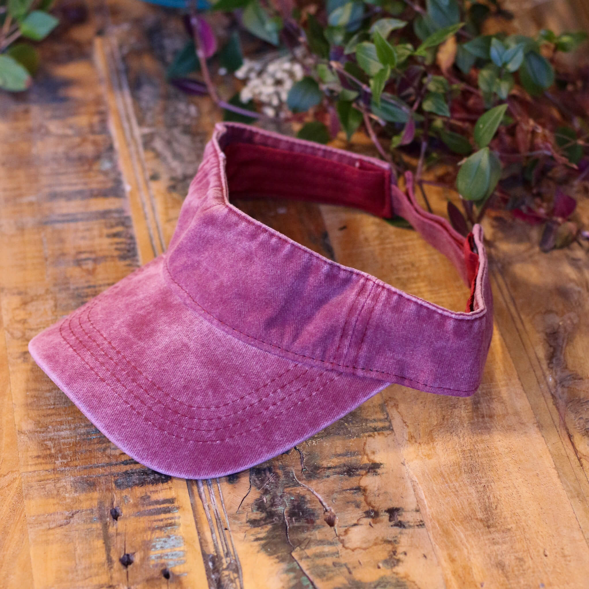 Vintage Denim Sun Visor Cap